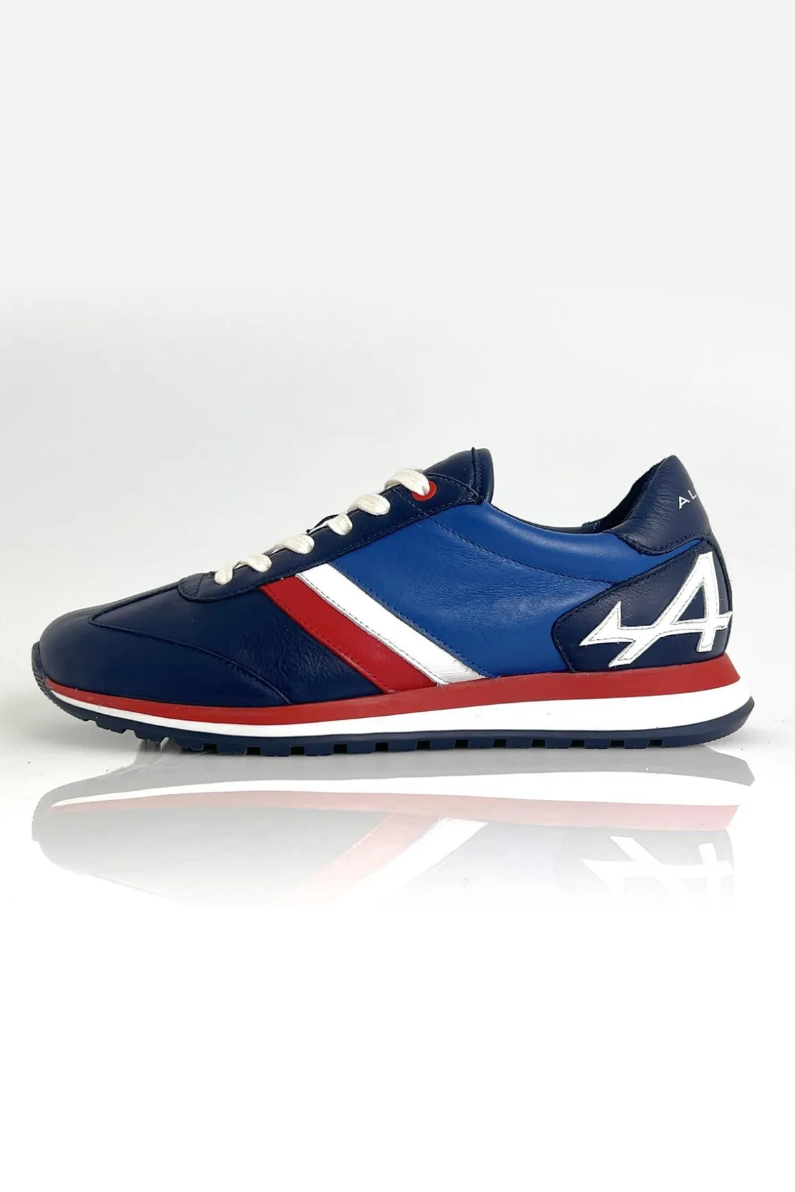 Baskets En Cuir Homme Alpine Berlinette Royal Blue