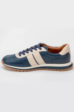 Baskets En Cuir Homme Carroll Shelby Hall Navy