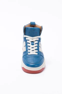 Baskets En Cuir Homme Carroll Shelby Cobra Shelby Blue