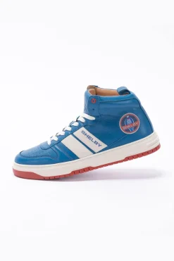 Baskets En Cuir Homme Carroll Shelby Cobra Shelby Blue