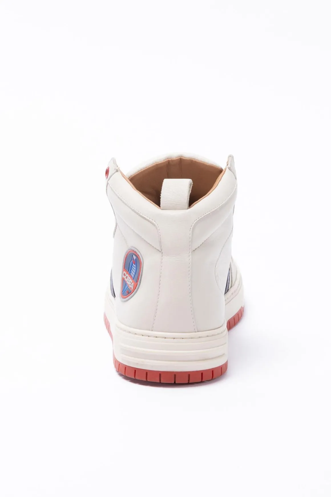Baskets En Cuir Homme Carroll Shelby Cobra Shelby Ecru