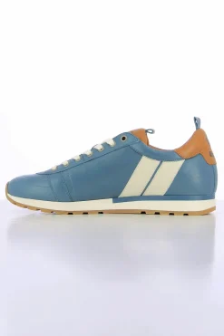 Baskets En Cuir Homme Carroll Shelby Gt Shelby Blue