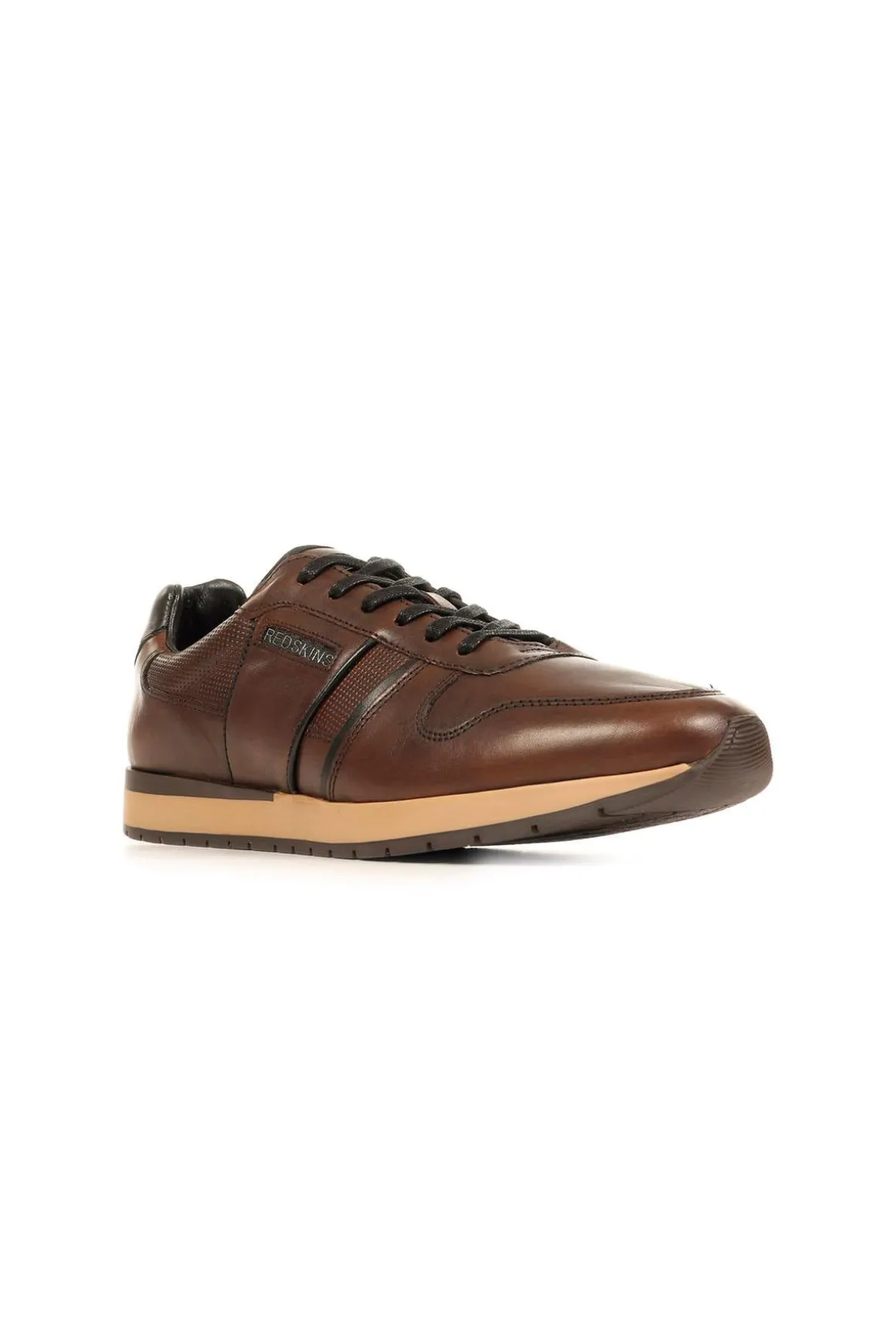 Baskets En Cuir Homme Redskins Affairo Chataigne