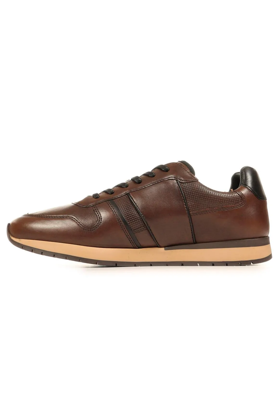 Baskets En Cuir Homme Redskins Affairo Chataigne