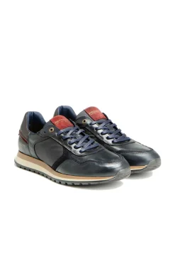 Baskets En Cuir Homme Redskins Marani Marine Chataigne