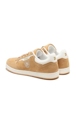 Baskets En Cuir Homme Redskins Detente Beige Blanc