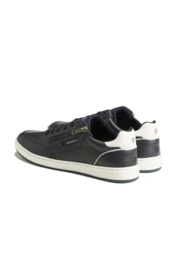 Baskets En Cuir Homme Redskins Missouri Marine Blanc