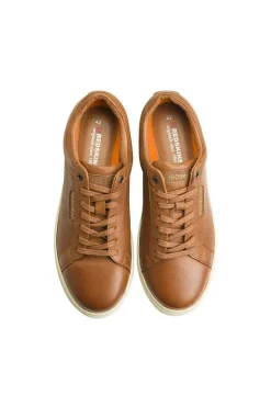 Baskets En Cuir Homme Redskins Bazino Cognac