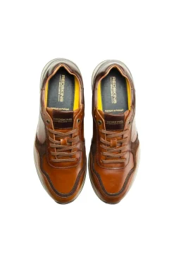 Baskets En Cuir Homme Redskins Marano Cognac Chataigne