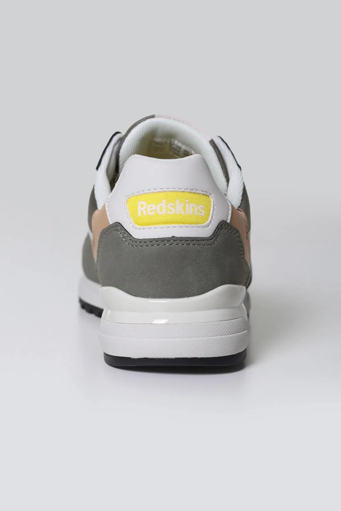 Baskets En Cuir Homme Redskins Oster Kaki Blanc Beige