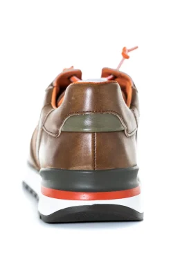 Baskets En Cuir Homme Redskins Patriot Camel Kaki
