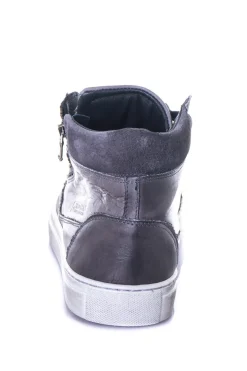 Baskets En Cuir Homme Redskins Nerino Anthracite