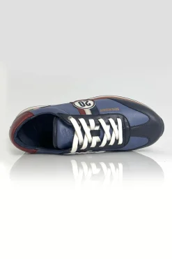 Baskets En Cuir Homme Steve Mcqueen Cool Blue