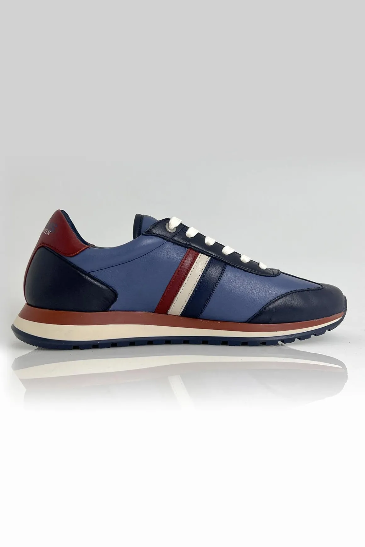 Baskets En Cuir Homme Steve Mcqueen Cool Blue