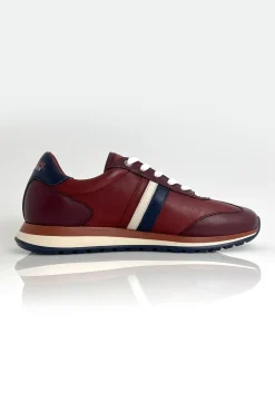 Baskets En Cuir Homme Steve Mcqueen Cool Dark Red