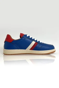 Baskets En Cuir Homme Steve Mcqueen Bull Ocean Blue