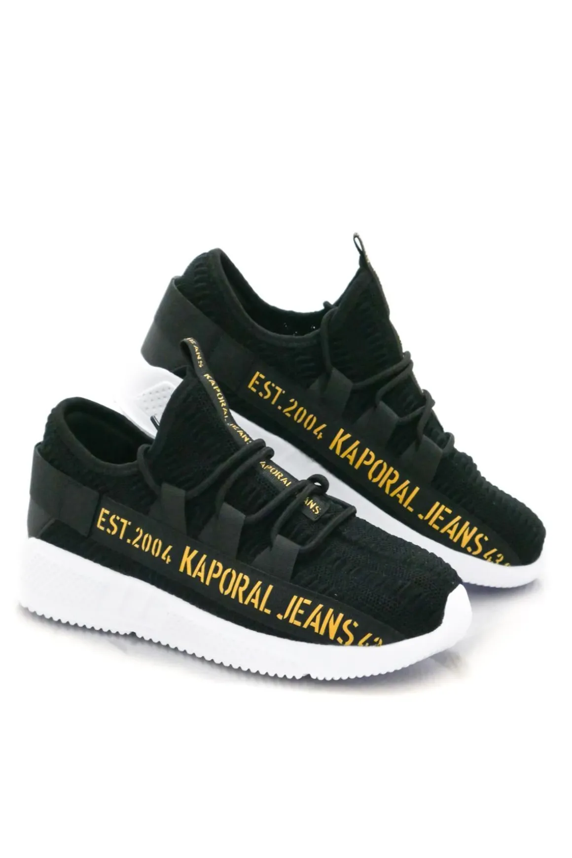 Baskets En Toile Homme Kaporal Shoes Dofino Noir/Camel