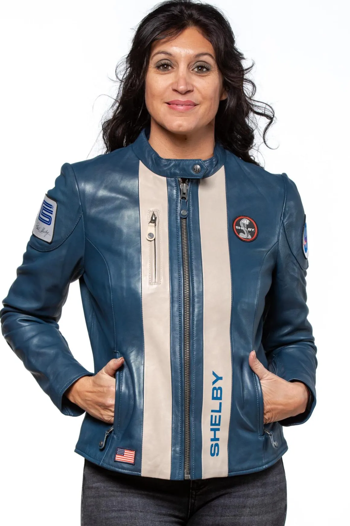 Blouson Femme Carroll Shelby Shelby Women Royal Blue