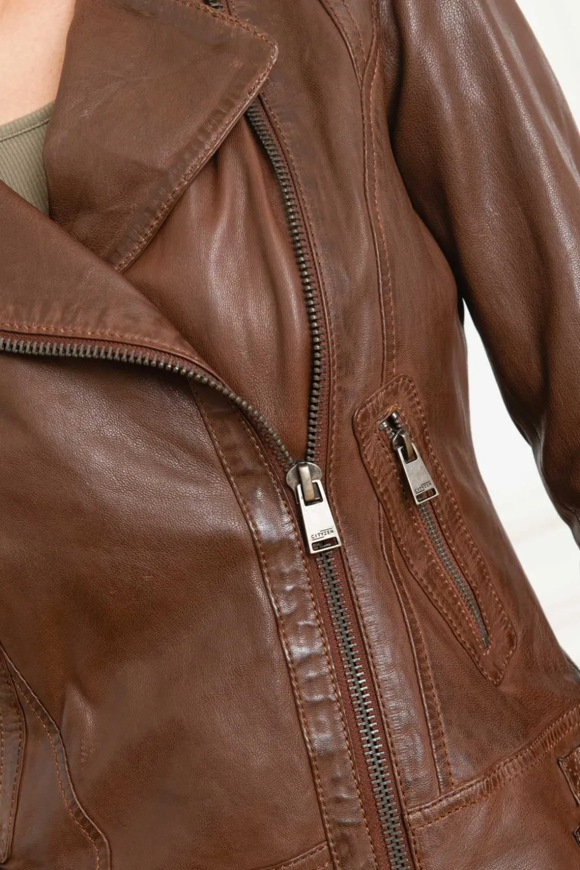 Blouson Femme Cityzen Aprilia 2 Mid Brown