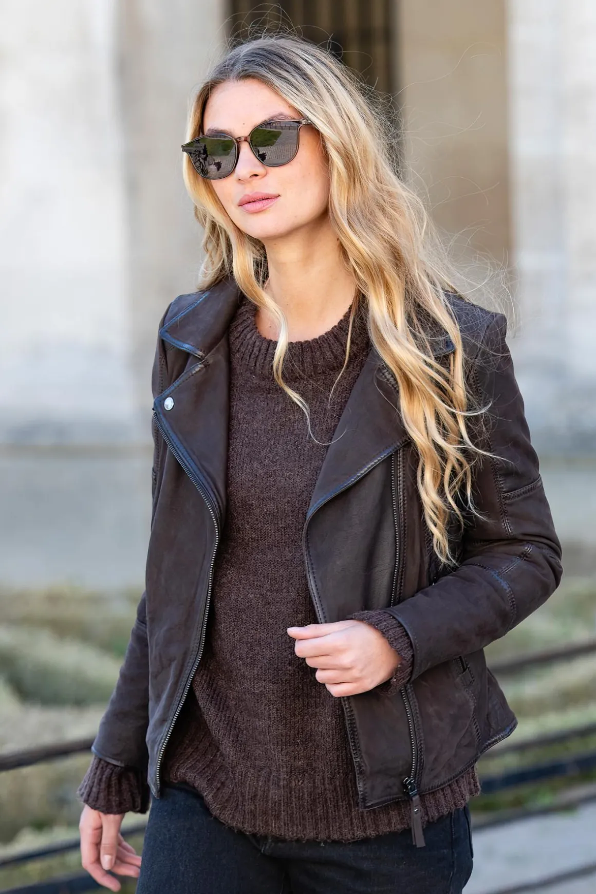Blouson Femme Cityzen Austin Nubuck Brown