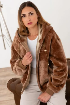 Blouson Femme Cityzen Daniella Taupe Gold