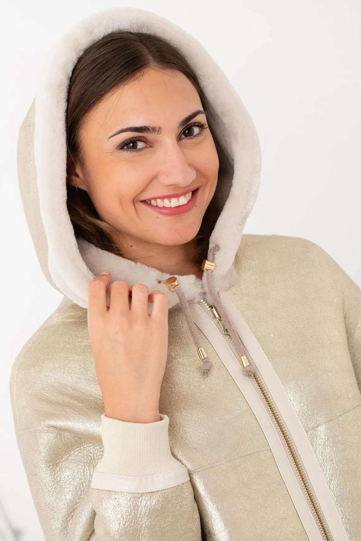 Blouson Femme Cityzen Daniella Ecru Gold