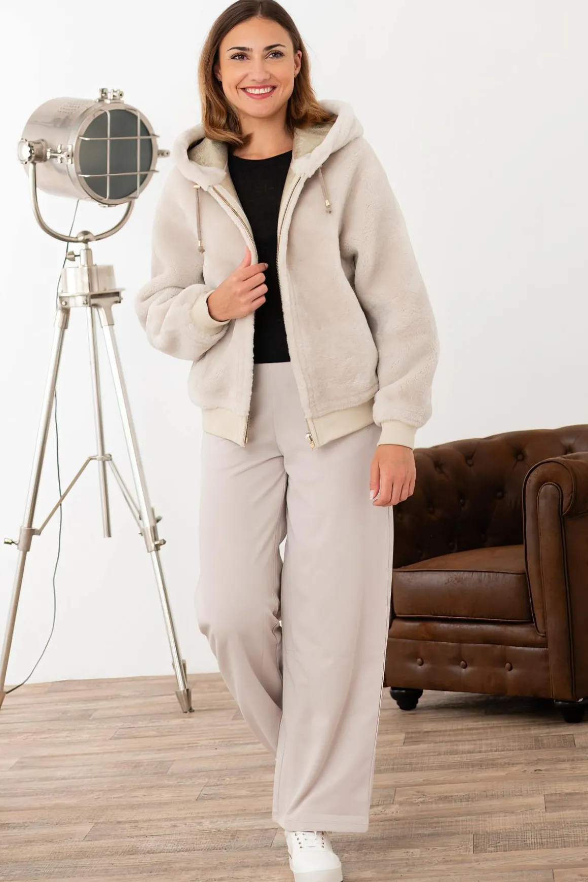 Blouson Femme Cityzen Daniella Ecru Gold