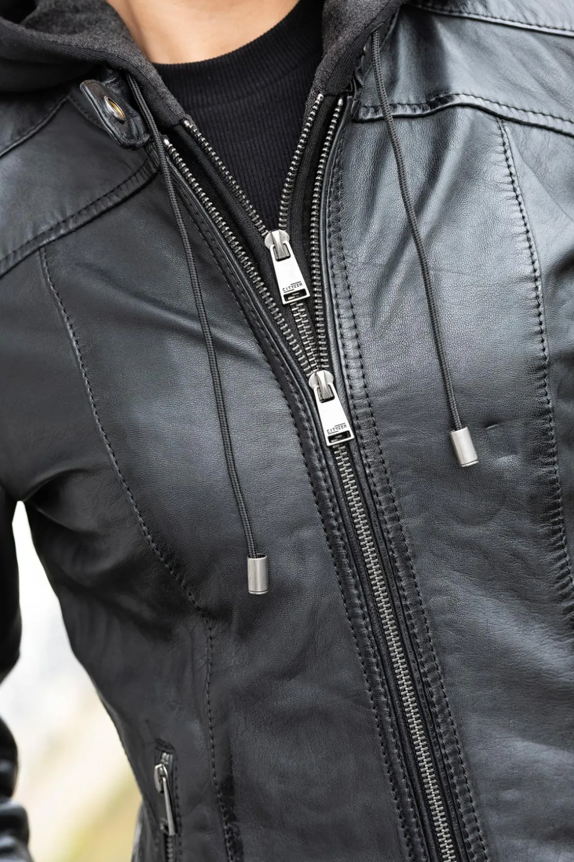 Blouson Femme Cityzen Isabela Hood Black