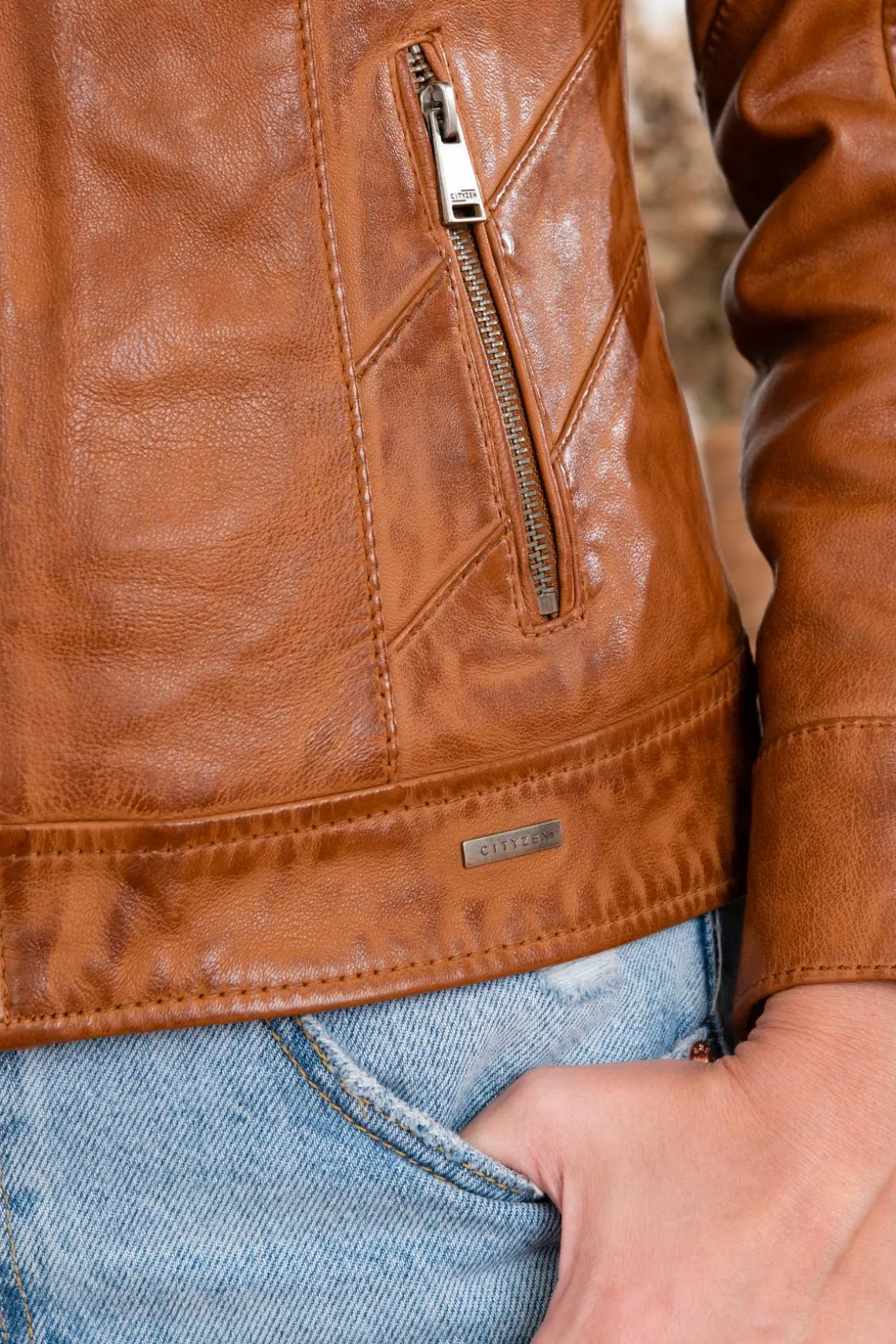 Blouson Femme Cityzen Isabela Cognac