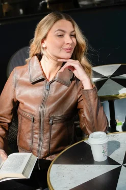 Blouson Femme Cityzen Kanazawa Cognac