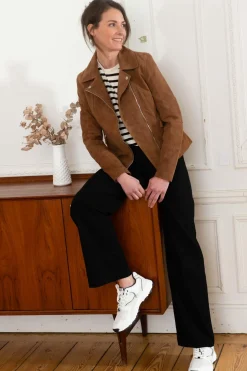 Blouson Femme Cityzen Panama Suede Lt Brown