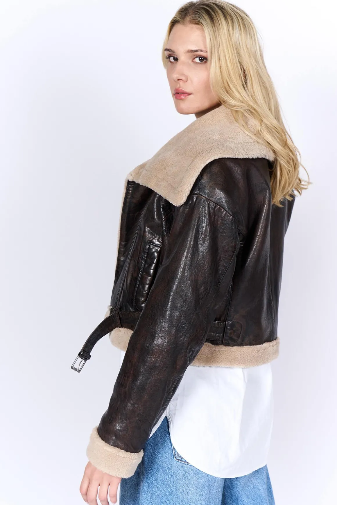 Blouson Femme Freaky Nation Perfect Way Brown Umber