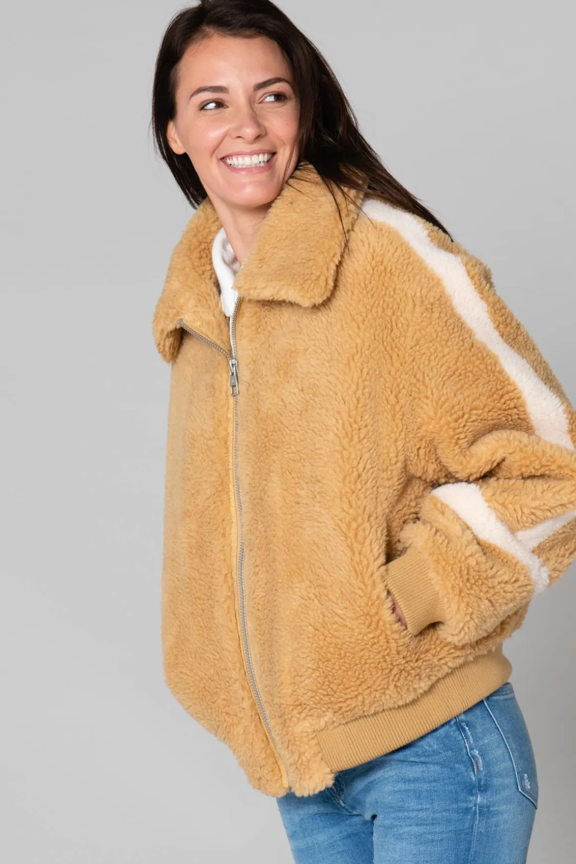 Blouson Femme Giny Betty Moutarde