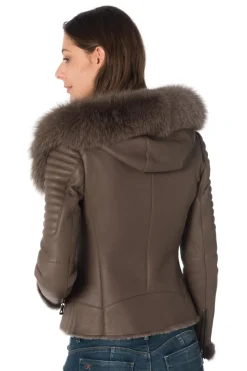 Blouson Femme Giovanni Betta Taupe