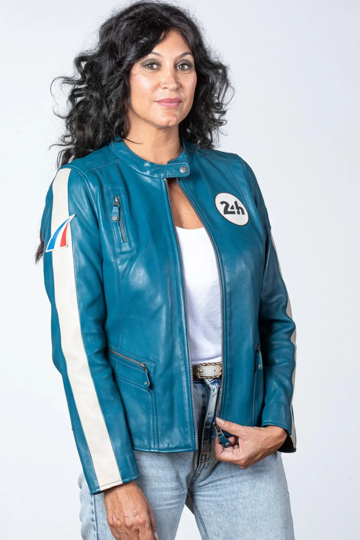 Blouson Femme 24H Le Mans Amanda Sheep Crown Ocean Blue
