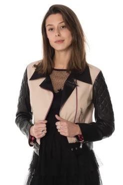 Blouson Femme Jn Llovet Caracas Taupe/Black