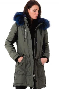 Blouson Femme Nicole Benisti Chelsea Military Blue Zz50