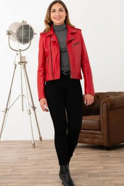 Blouson Femme Oakwood Boogie Rouge Fonce 539