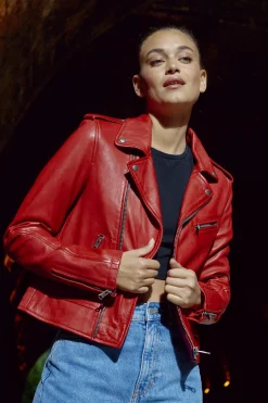 Blouson Femme Oakwood Boogie Rouge Fonce 539
