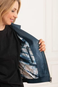 Blouson Femme Oakwood Boogie Bleu Fonce 533
