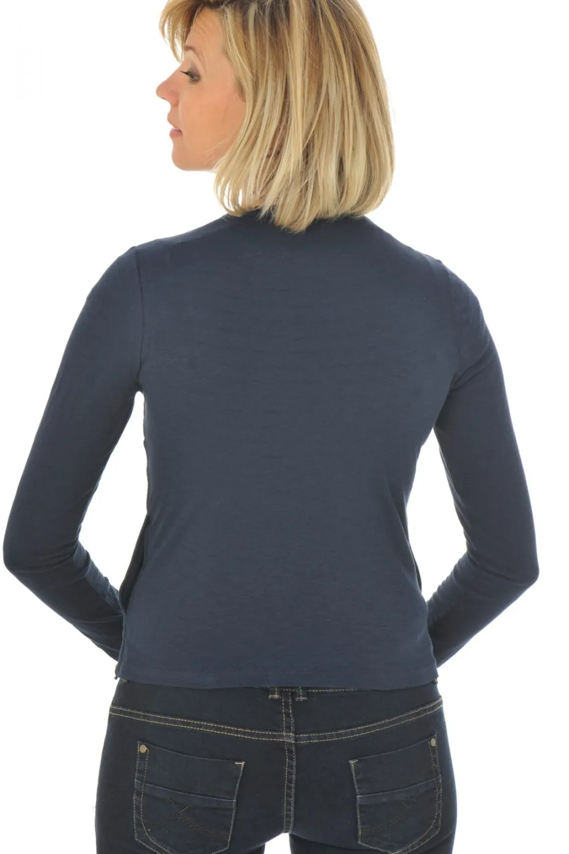 Blouson Femme Oakwood Camelia Perfo Bleu Marine 534