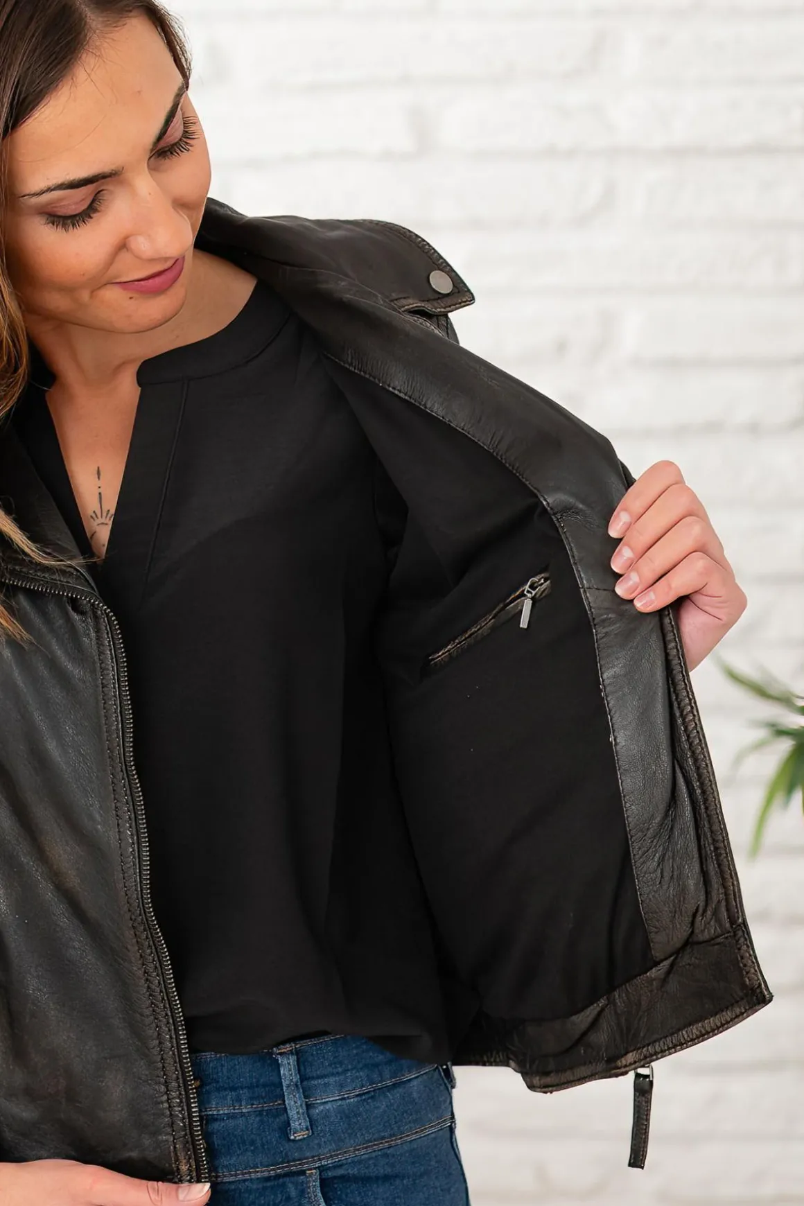 Blouson Femme Oakwood Clips Marron Vieilli 560