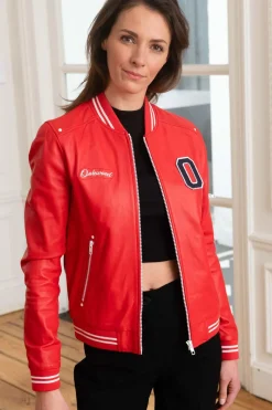 Blouson Femme Oakwood Flirt Rouge Fonce 539