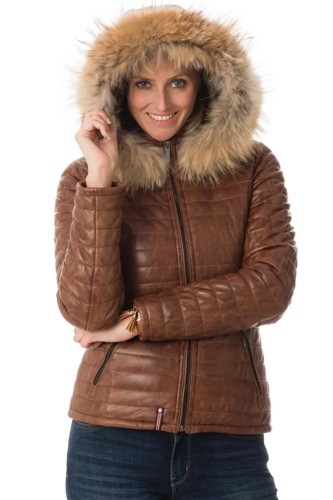 Blouson Femme Oakwood Happy Cognac 507