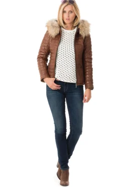 Blouson Femme Oakwood Happy Cognac 507