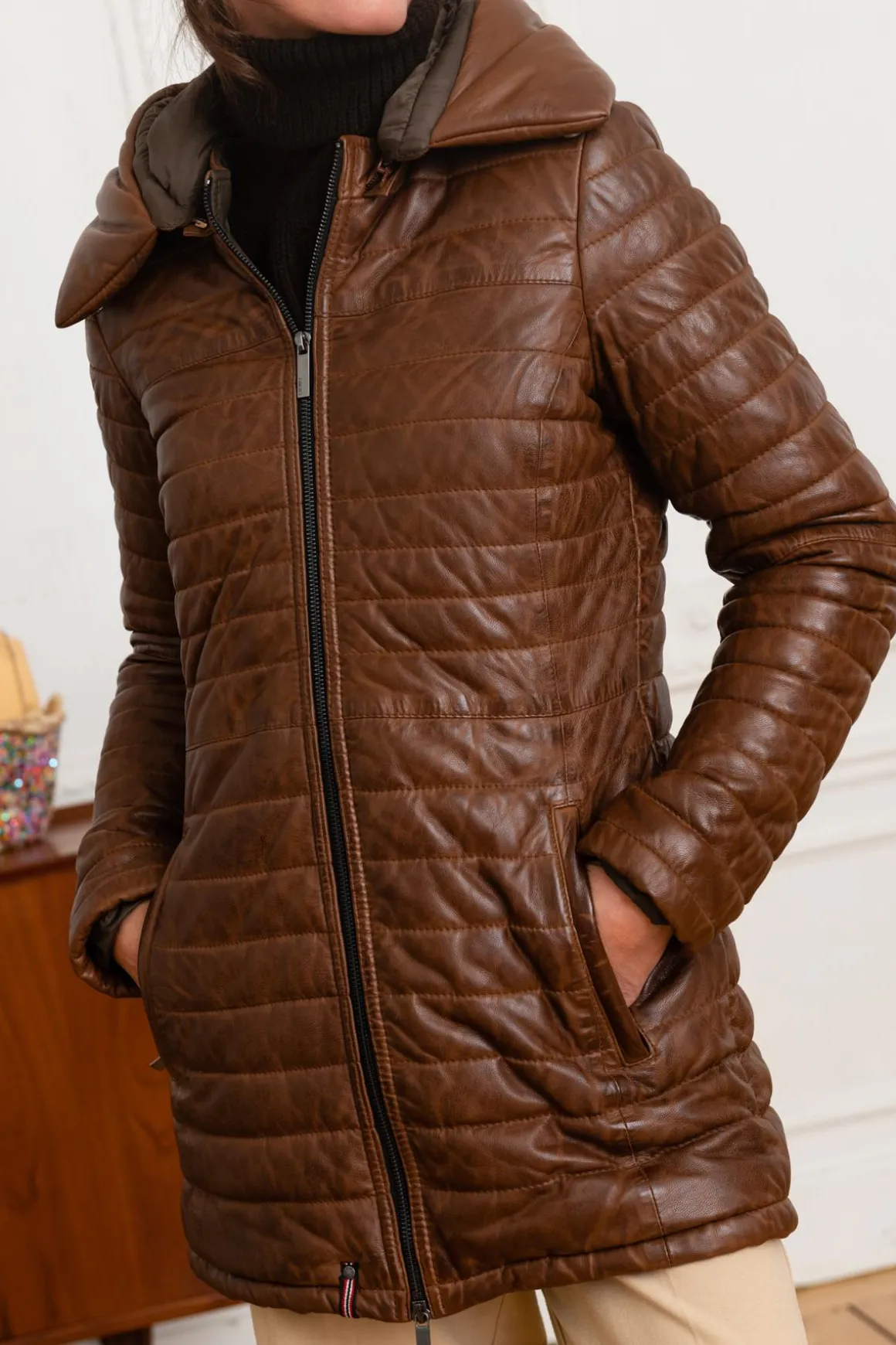 Blouson Femme Oakwood Hopper Cognac 507
