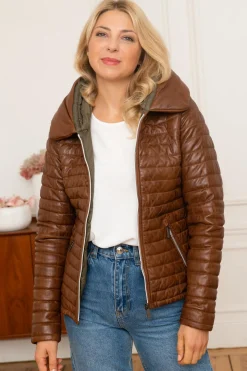 Blouson Femme Oakwood Hyper Cognac 507