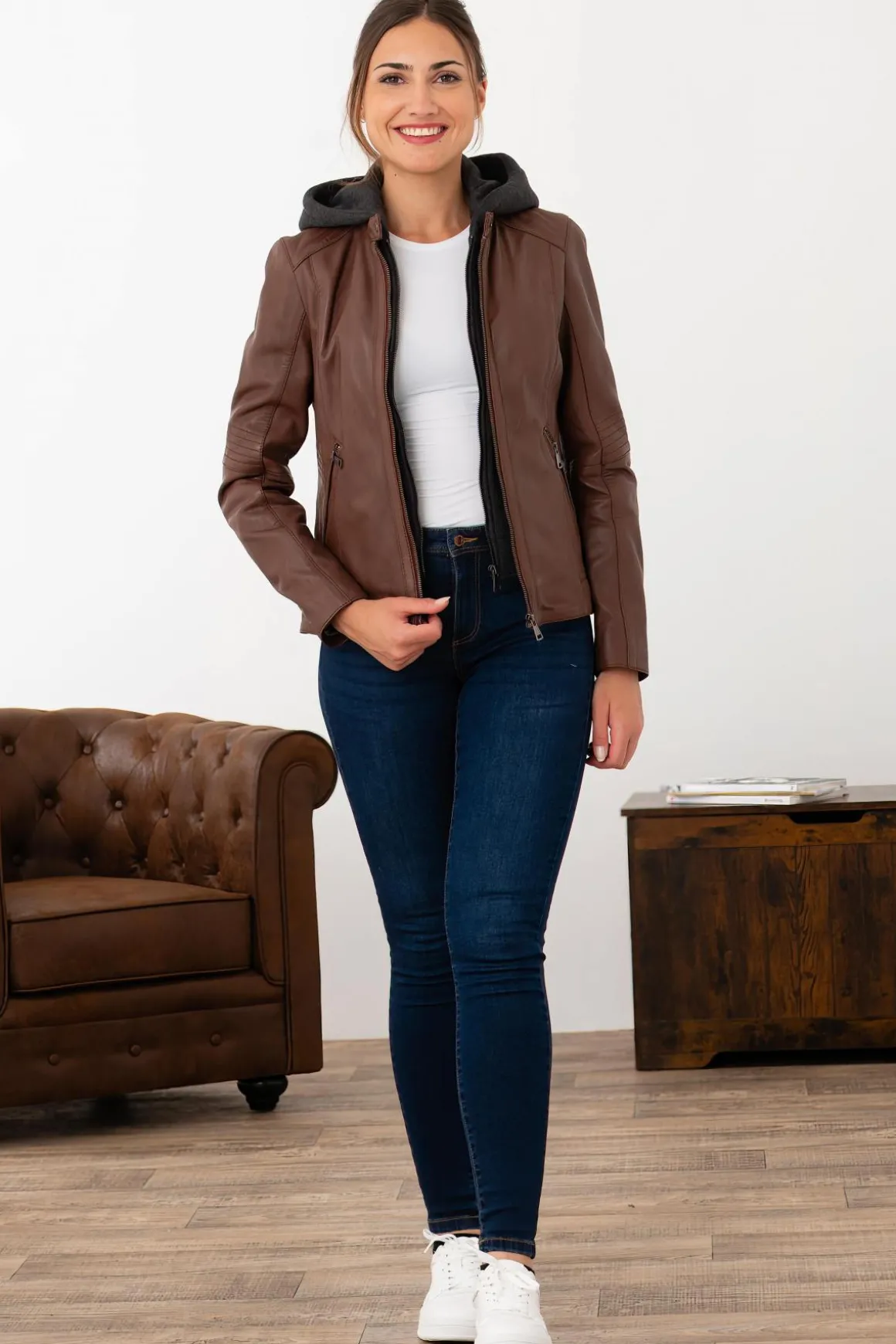 Blouson Femme Oakwood Kendra 1 Cognac 507