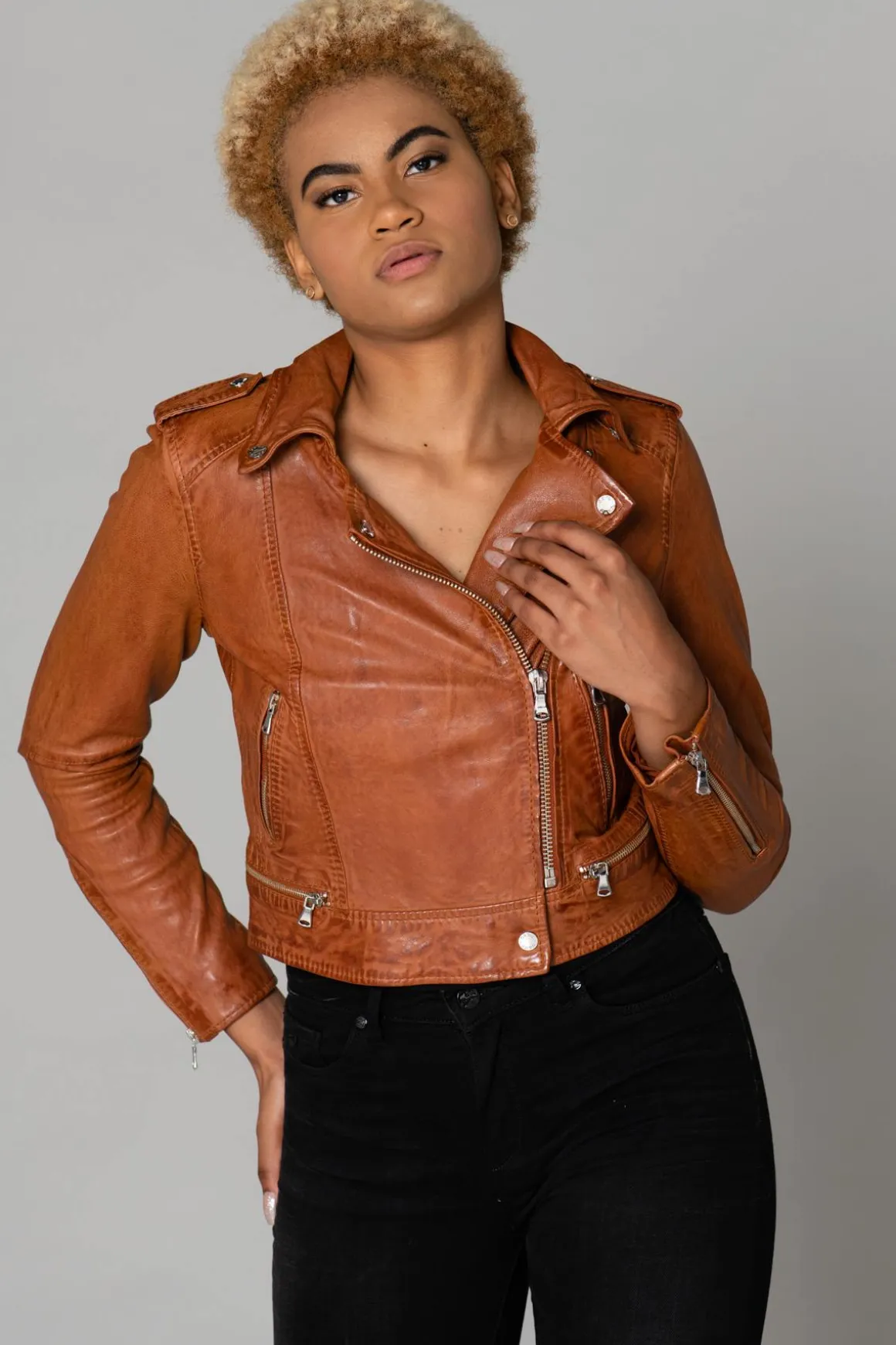 Blouson Femme Oakwood Kyoto Cognac 507