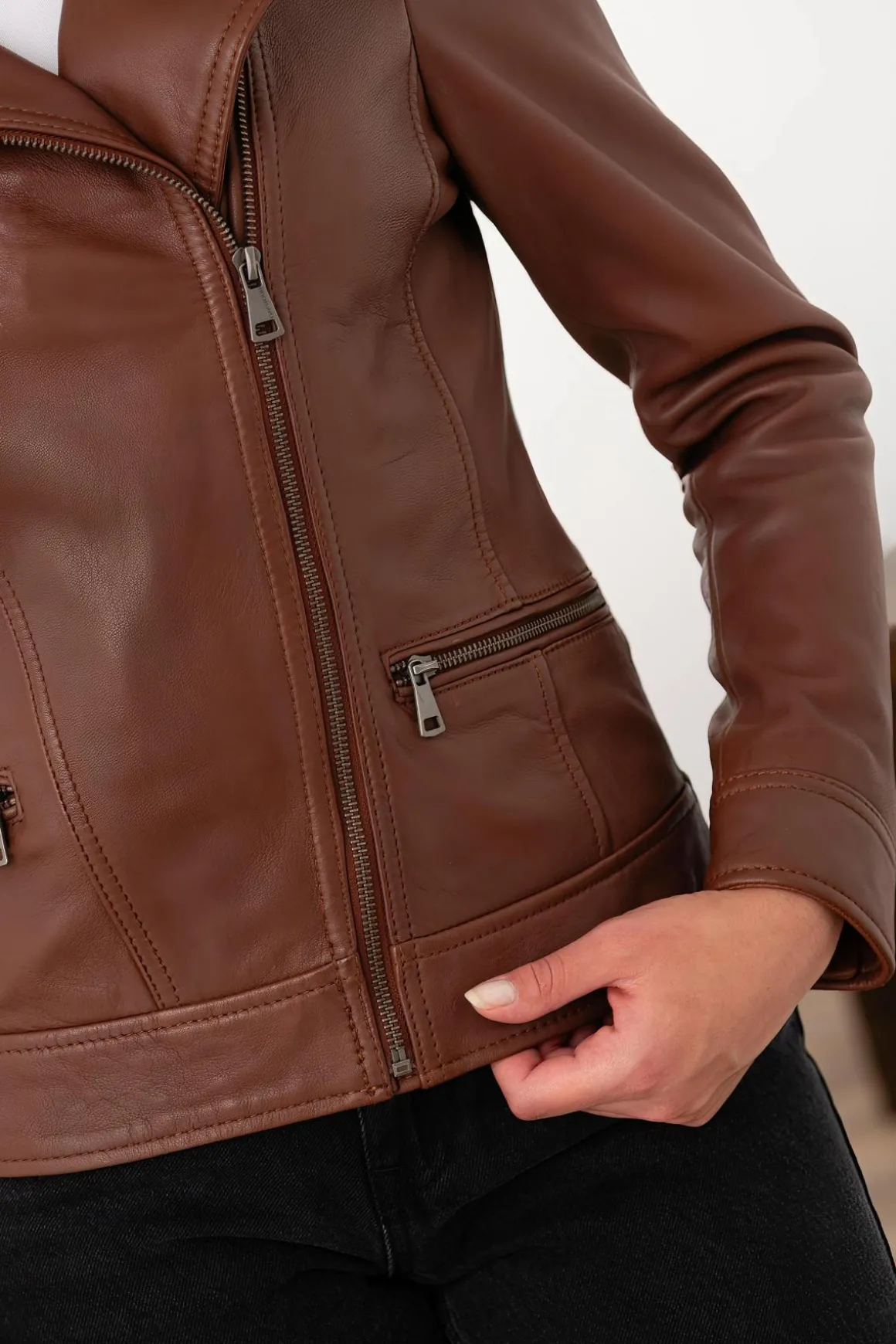 Blouson Femme Oakwood Roxie Cognac 507